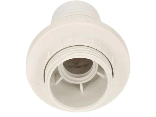 [90247393 1417779] Max Hauri Lampenfassung E14 Randmantel weiss, M10 x 1
