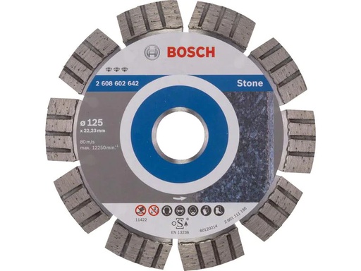 [90247410 1338431] Bosch Professional Diamanttrennscheibe Best for Stone, 125 x 2.2 x 12 mm