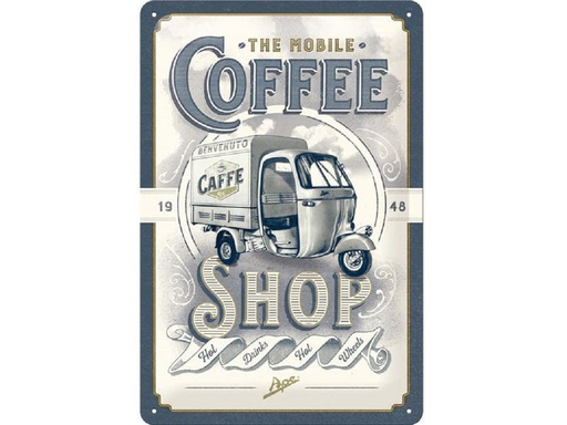 [90247434 1425531] Nostalgic Art Schild Coffee Shop 20 x 30 cm, Metall