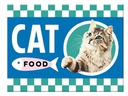 Nostalgic Art Haftmagnet Cat Food 1 Stück, Blau/Weiss