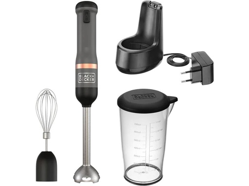 [90247537 1421844] BLACK+DECKER Stabmixer Kitchen Wand Grau, 2-teilig