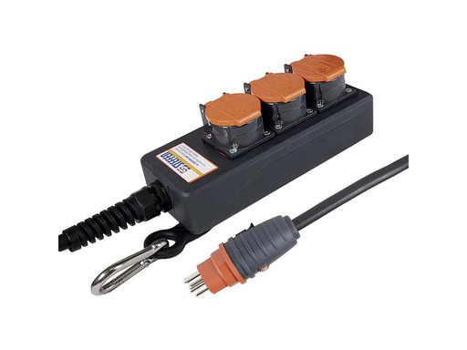 [90247550 1419915] STEFFEN Industrie-Steckerleiste Professional 3x T15 IP55, 3 m