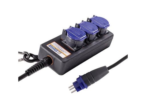 [90247570 1419907] STEFFEN Industrie-Steckerleiste Professional 3x T23 IP55, 3 m