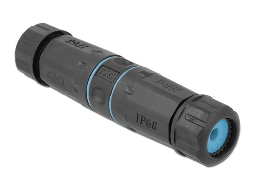 [90043145 1093115] Delock Kupplung RJ-45, Cat.6A, blau, Wasserfest 1 Stück