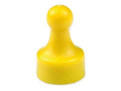 [90247633 1401929] supermagnete Haftmagnet Player 10 Stück, Gelb