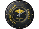 Nostalgic Art Wanduhr Good Year Ø 31 cm, Schwarz