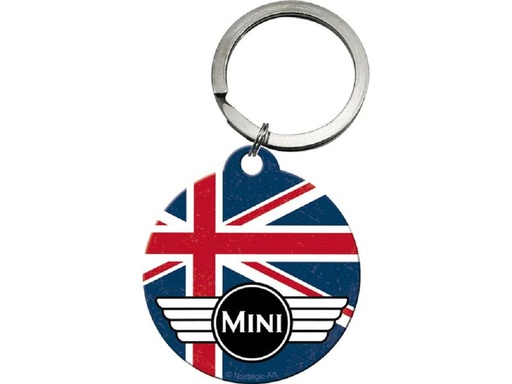 [90247829 1425477] Nostalgic Art Schlüsselanhänger Mini Morris Ø 4 cm, Mehrfarbig