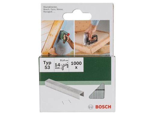 [90247872 1338832] Bosch Tackerklammer Typ 53, 14 mm, Silber