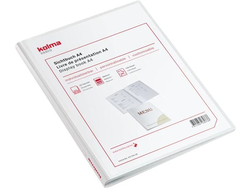 [90247952 1402255] Kolma Sichtbuch Vario A4 mit 20 Taschen