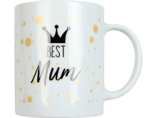 [90248038 1427594] Könitz Kaffeetasse Best Mum 300 ml, 1 Stück, Weiss