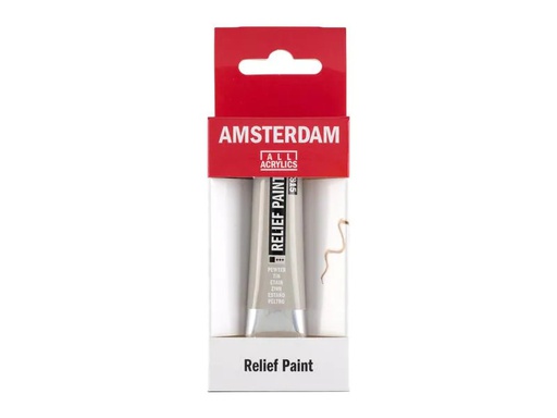 [90004299 1174083] Amsterdam Acrylfarbe Reliefpaint 815 Zinn deckend, 20 ml 20 ml, Zinn