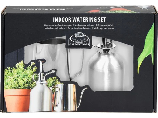 [90248052 1422408] Esschert Design Indoor-Bewässerungsset 2 Stück, Silber