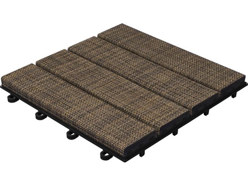 [90248090 1428908] Florco Balkon-&amp; Terrassenplatten Tex, Braun, 6 Stk.