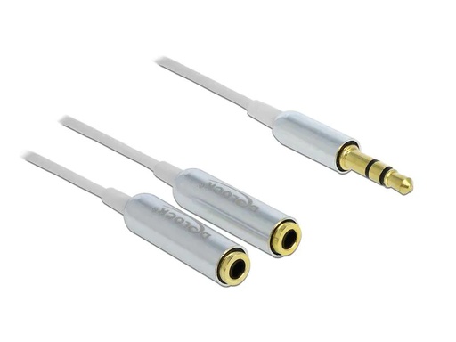 [90248117 1430496] Delock Audio-Kabel Klinke 3.5 mm, male - Klinke 3.5 mm, female 0.25 m