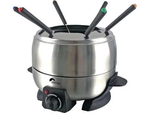 [90248145 660653] OHMEX Fleischfondue-Set 1000S 7 Teile, Silber