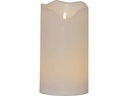 Star Trading LED-Kerze Pillar Flamme Grand Ø 16 x 30 cm, Weiss