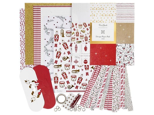 [90248400 797326] Creativ Company Bastelset Vivi Gade Papier-Weihnachtsschmuck