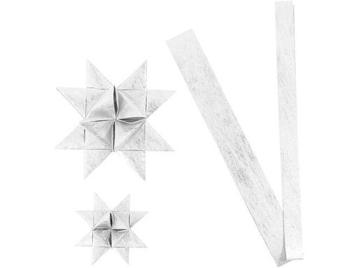 [90248497 797386] Creativ Company Papier-Deko 32 Fröbelsterne, Silber