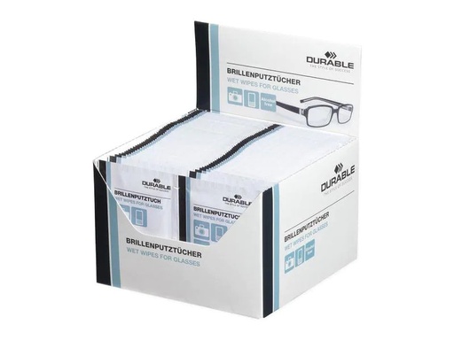 [90248505 1401752] DURABLE Brillenputztuch 100 Stück, Weiss