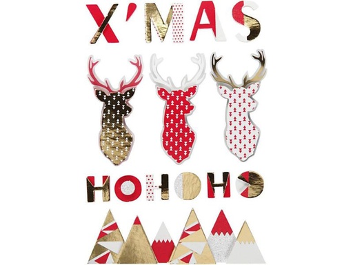 [90248567 813358] Creativ Company Weihnachtssticker 3D Weihnachten