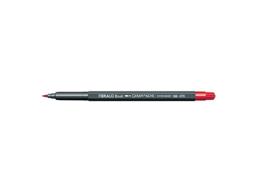 [90248729 1389160] Caran d'Ache Filzstift Fibralo Brush 1 Stück, Scharlachrot