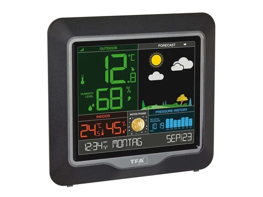 [90248838 1423025] TFA Dostmann Wetterstation Season, Schwarz
