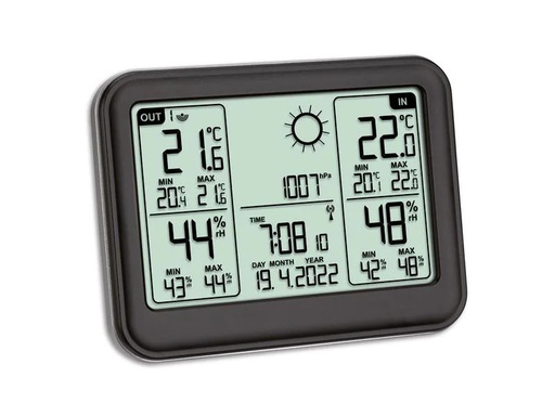 [90248921 1423022] TFA Dostmann Wetterstation Memo, Schwarz