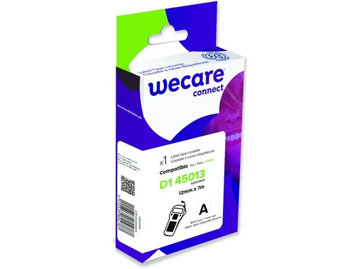 [90248960 1405129] Wecare Beschriftungsband K80001W4 Schwarz auf Weiss