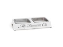 Designed by Lotte Napf-Set My Favourite Cat Weiss, 2 x 0.13 l