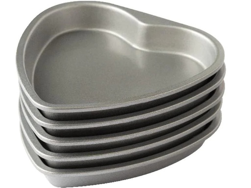 [90249042 1427876] Decora Motiv-Backform Herz, Ø 15 cm, Silber