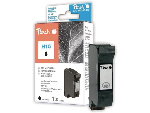 [90043564 206994] Peach Tinte HP Nr. 15 (C6615D) Black