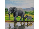 CRAFT Buddy Bastelset Crystal Art Card Elephant