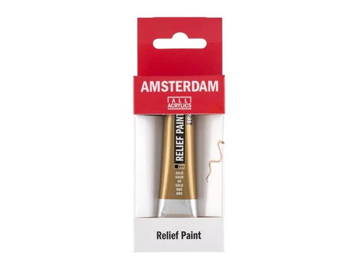 [90043663 1174080] Amsterdam Acrylfarbe Reliefpaint 801 Gold deckend, 20 ml 20 ml, Gold