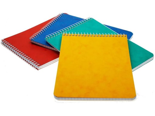 [90249545 1400912] Büroline Notizheft 10.1 × 7.6 cm Quer, kariert, assortiert