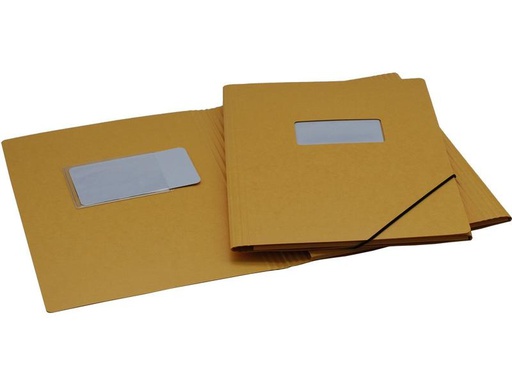 [90249579 1396632] EROLA Gummibandmappe A4 mit Fenster Gelb