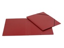 EROLA Gummibandmappe A4 Pressspan Rot