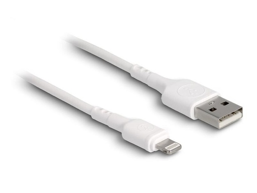 [90249601 1434937] Delock USB-Ladekabel USB A - Lightning 0.3 m, Weiss