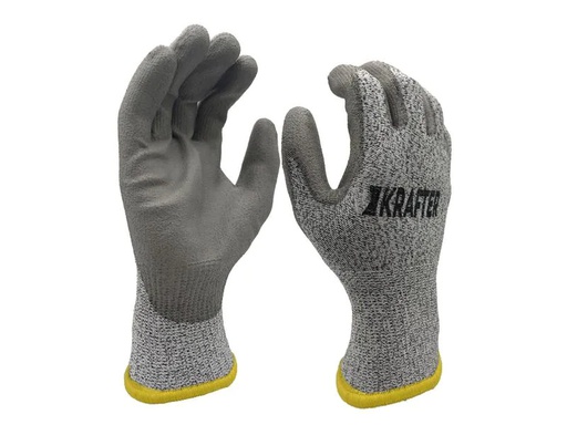 [90249625 1294991] Krafter Schnittschutzhandschuh Klasse B, Nylon M, Grau, 1 Paar