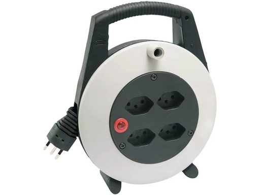 [90249697 1426954] Brennenstuhl Kabelbox Vario-Line 4x T13 10 m, Lichtgrau