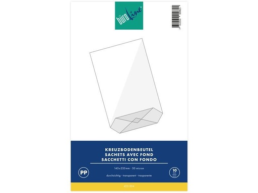 [90249743 1400789] Büroline Klarsichttüte 14.5 x 23.5 cm, 10 Stück, Transparent