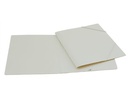 EROLA Gummibandmappe A4 Pressspan Weiss