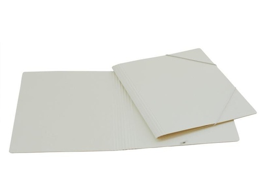 [90249779 1396626] EROLA Gummibandmappe A4 Pressspan Weiss
