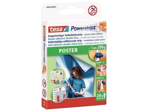 [90249931 1382609] tesa Klebestreifen Poster 20 mm x 40 mm