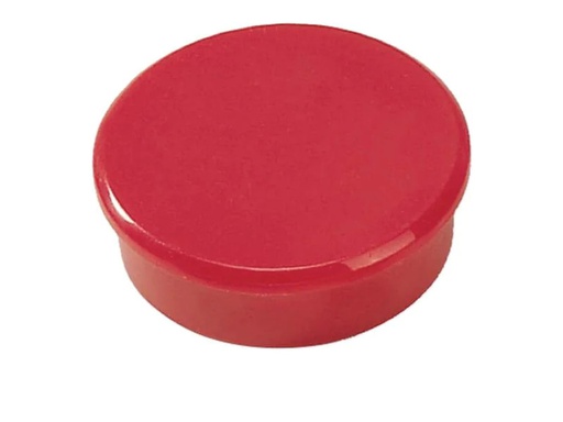 [90250114 1405531] Berec Haftmagnet Ø 20 mm, 10 Stück, Rot