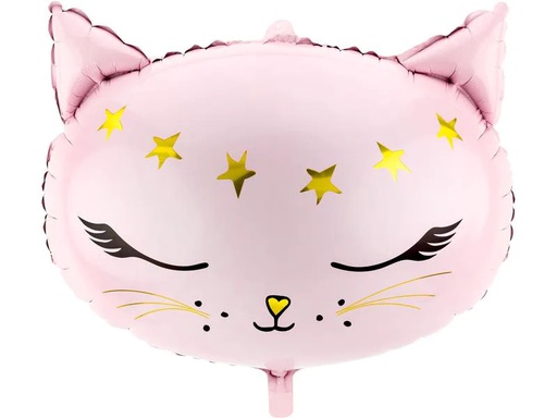 [90250118 1300104] Partydeco Folienballon Cat Rosa