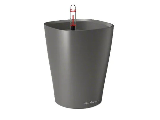 [90043846 411992] Lechuza Kräutertopf Deltini Premium Anthrazit metallic