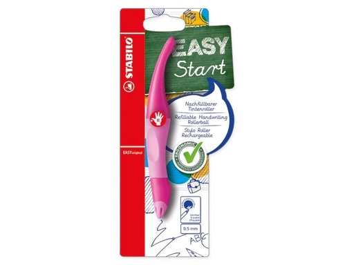 [90250191 1405377] STABILO Rollerball Easy Start 0.5 mm, Pink