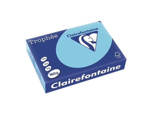 [90250315 1400008] Clairefontaine Kopierpapier TrophéeColoredCopy FSC A4, Dunkelblau,160 g/m²