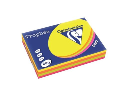 [90250438 1400021] Clairefontaine Kopierpapier Trophée Colored Copy FSC A4, Mehrfarbig,80 g/m²