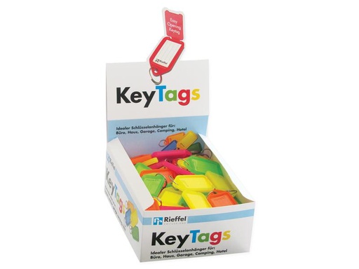 [90250483 1404355] Robert Rieffel Schlüsselanhänger KeyTag 100 Schilder, Neon assortiert